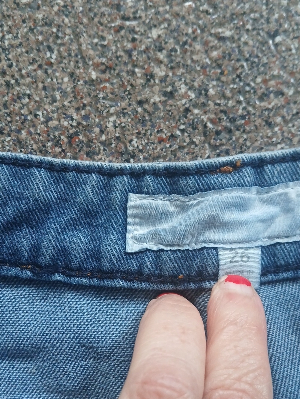 Seven7 Shorts Denim Jean Cargo Rolled Hem High Rise Size 26 Distressed - Picture 9 of 10